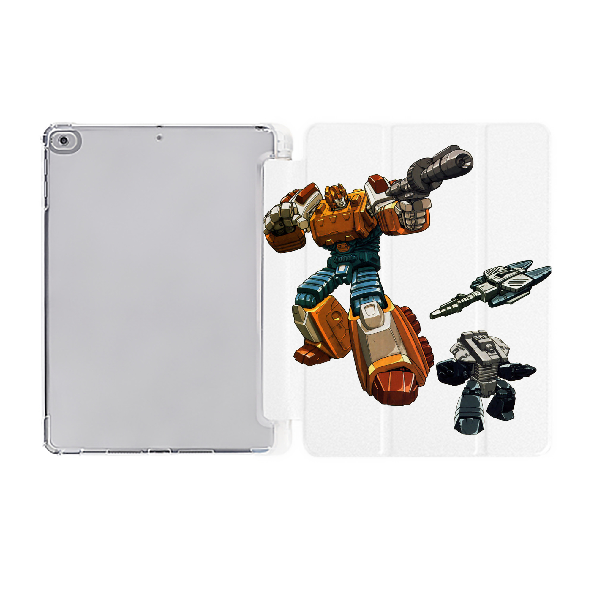 （画像用）  IPad ケース ペン収納付き 三つ折りスタンド PUレザー×シリコン 対応機種9.5/10.5/10.9インチ